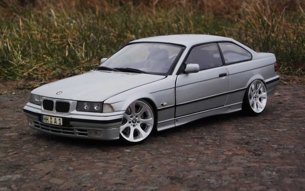 Bmw 325 coupe E36 E36 grey jantes E90 1/18 Ut Models