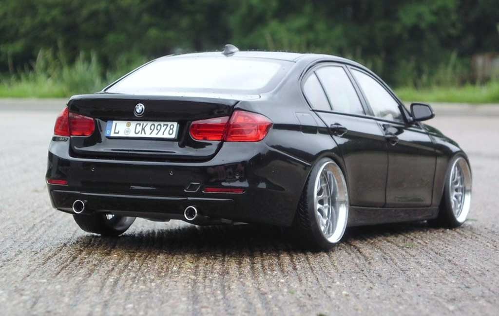 Bmw 335 berline F30 3er Limousine black jantes 20 pouces 1/18 Paragon