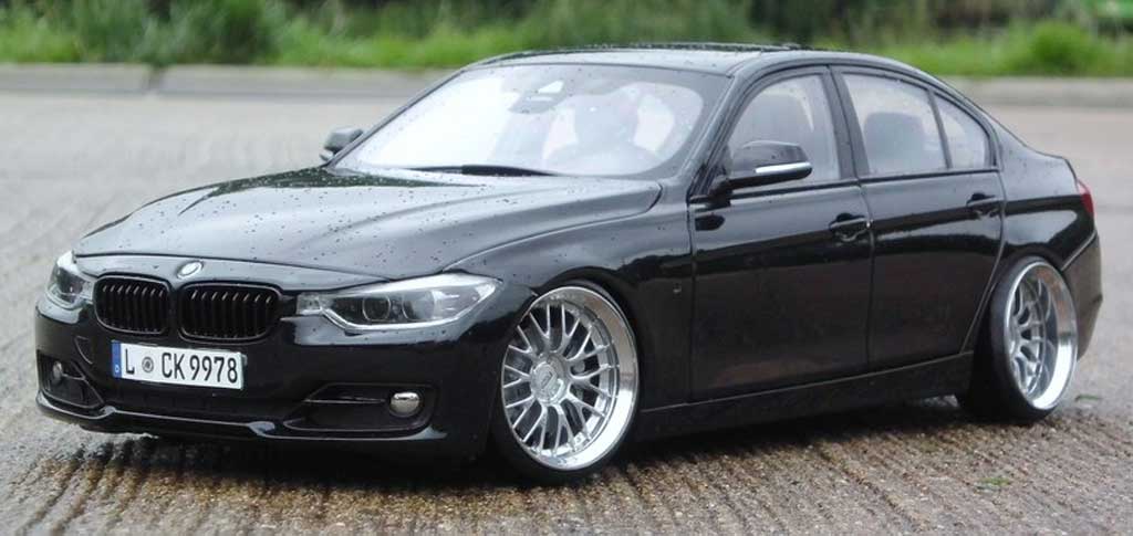 Bmw 335 berline F30 3er Limousine black jantes 20 pouces 1/18 Paragon