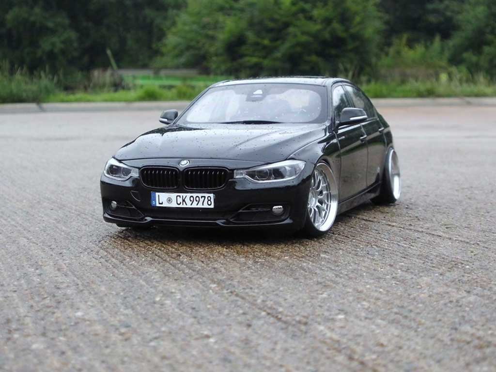 Bmw 335 berline F30 3er Limousine black jantes 20 pouces 1/18 Paragon