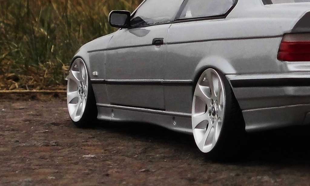 Bmw 325 coupe E36 E36 grey jantes E90 1/18 Ut Models