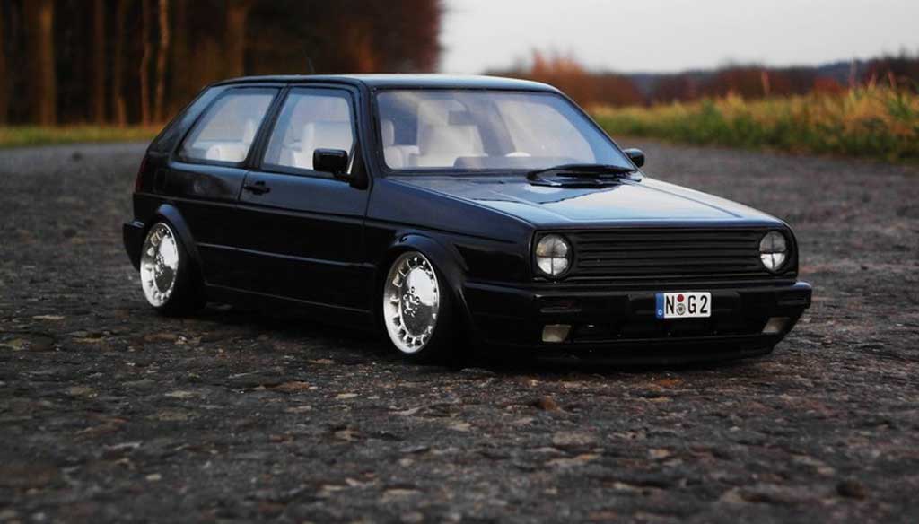 Volkswagen Golf GTI 16S black jantes 17 pouces mercedes 1/18 Ottomobile
