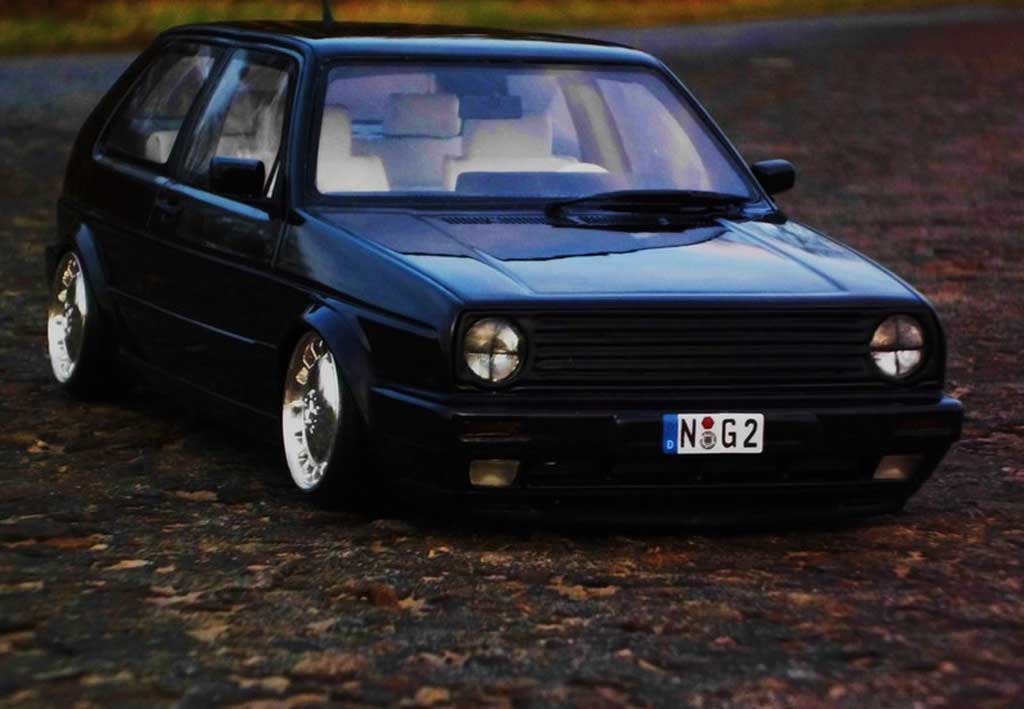 Volkswagen Golf GTI 16S black jantes 17 pouces mercedes 1/18 Ottomobile