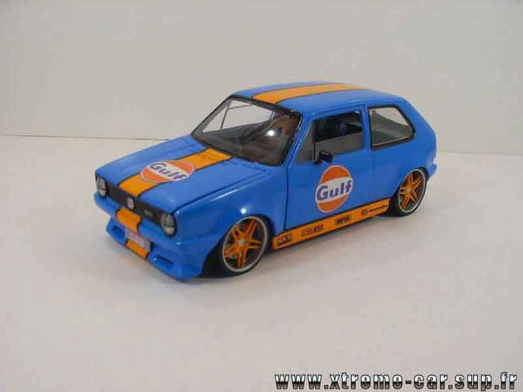 Volkswagen Golf 1 GTI 1/18 Solido 1 GTI gulf blue diecast model cars