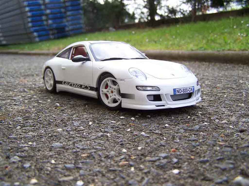 Porsche 997 Targa 1/18 Norev Carrera rs Targa white diecast model cars
