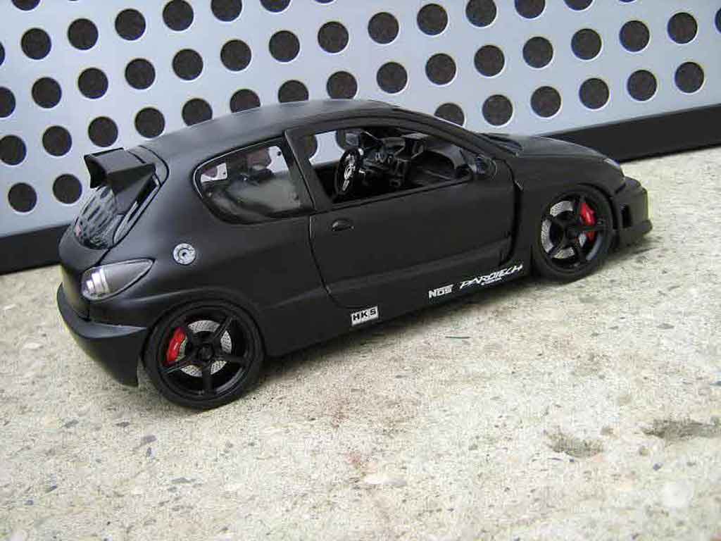 Peugeot 206 RC parotech 3 portes black 1/18 Norev