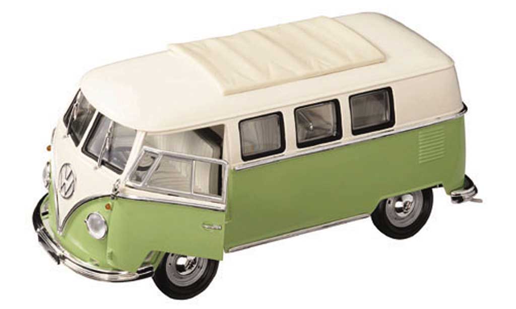 Volkswagen Combi 1/18 Yat Ming bus white/grun 1962 diecast model cars
