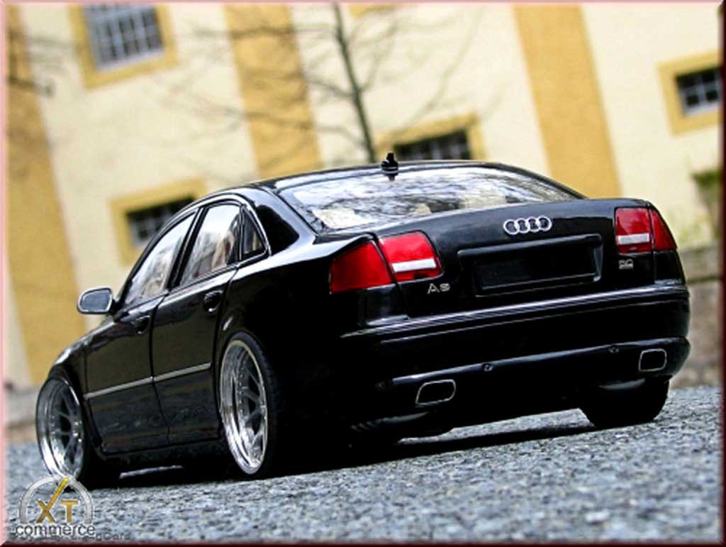 Audi A8 1/18 Kyosho black jantes 20 pouces diecast model cars