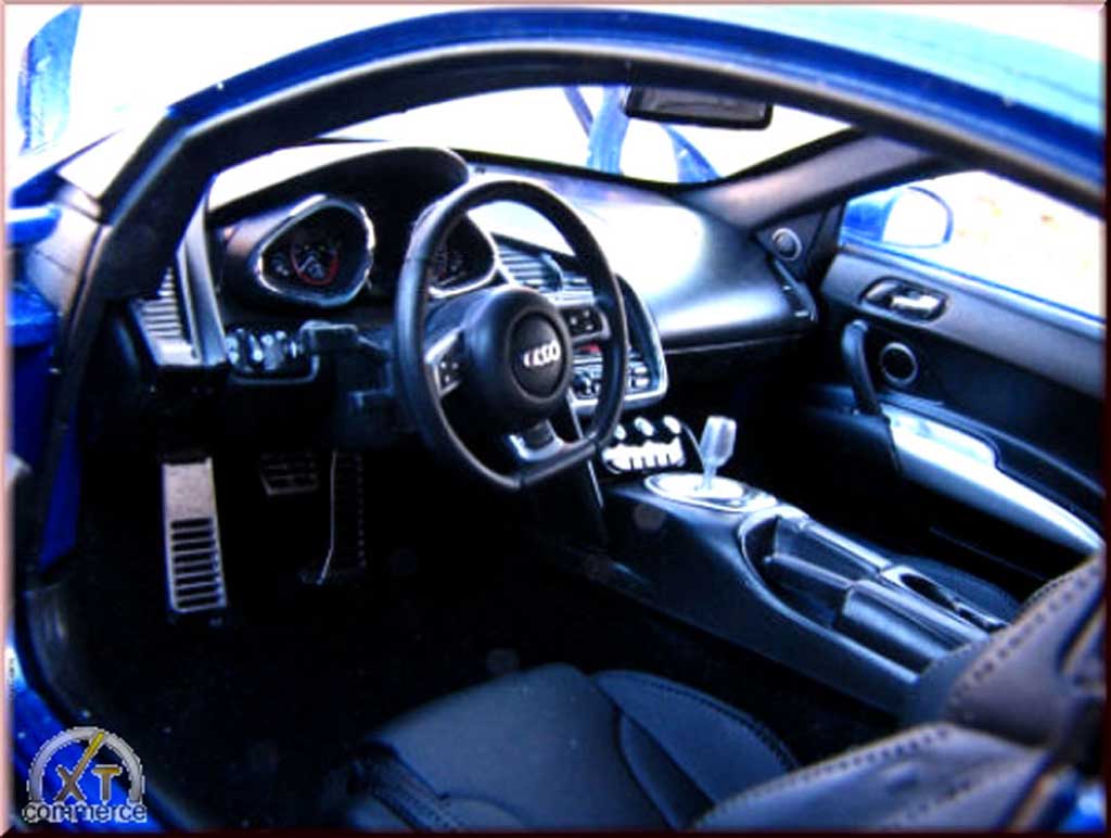 Audi R8 4.2 fsi 5.2 blue jantes bbs 20 pouces 1/18 Kyosho