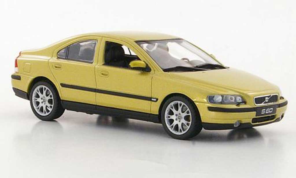 Volvo S60 1/43 Minichamps gold diecast model cars