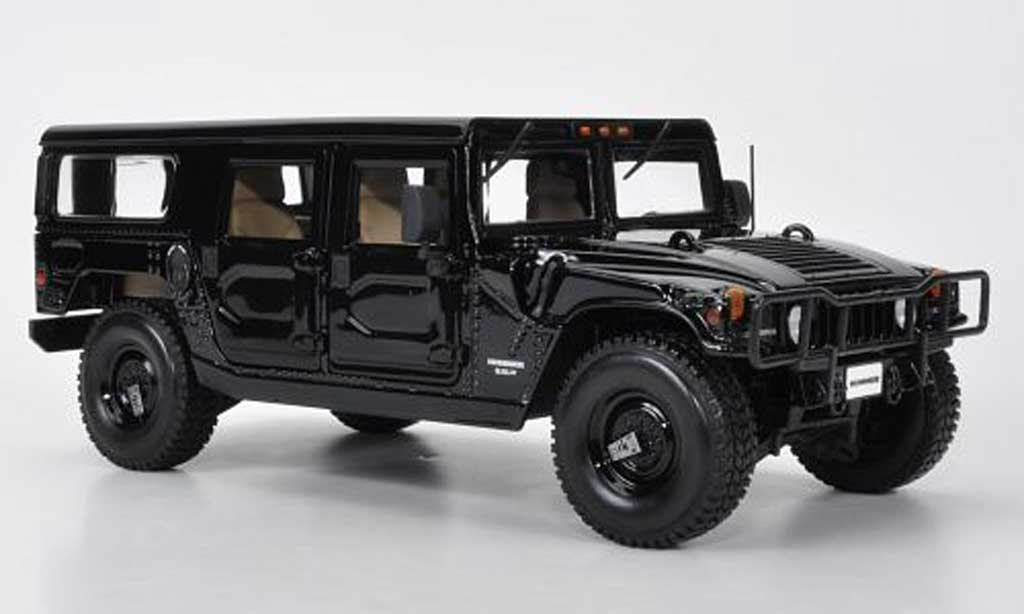 Hummer H1 1/18 Maisto Station Wagon black diecast model cars
