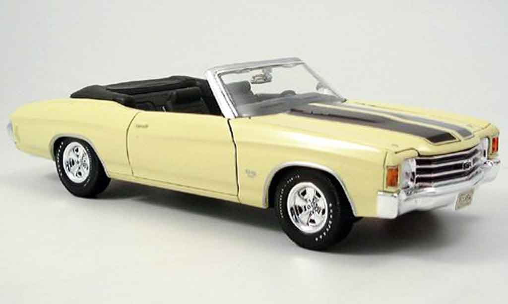 Chevrolet Chevelle 1972 1/18 Maisto 1972 SS454 yellow diecast model cars