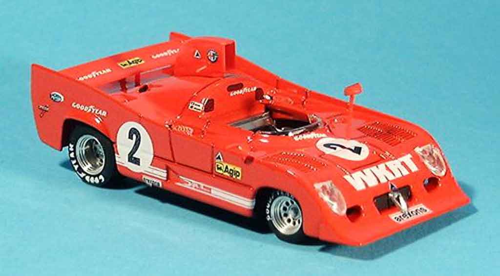 Alfa Romeo 33.3 1975 1/43 Brumm 1975 tt 12 no. 2 merzario lafitte 1000 km monza diecast model cars