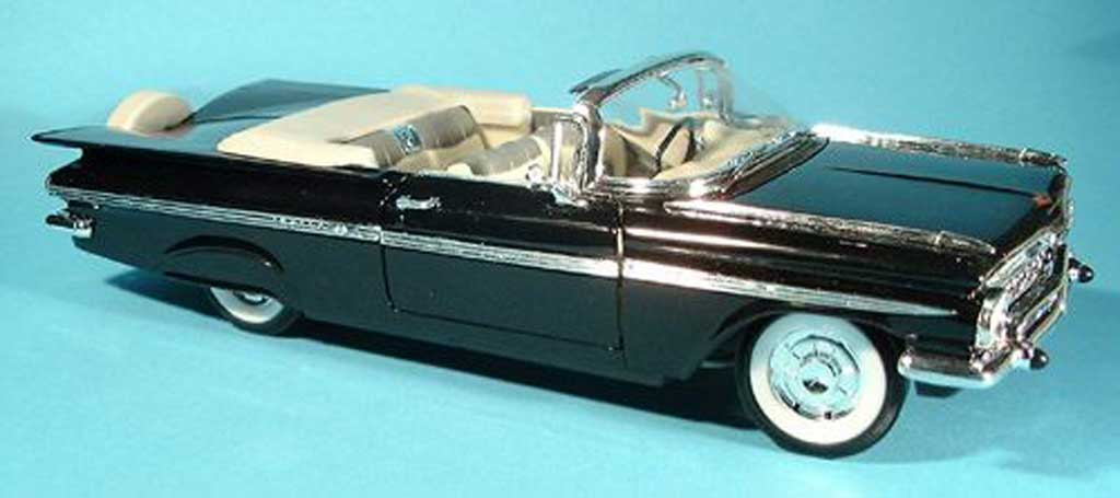 Chevrolet Impala 1959 1/18 Yat Ming 1959 black diecast model cars