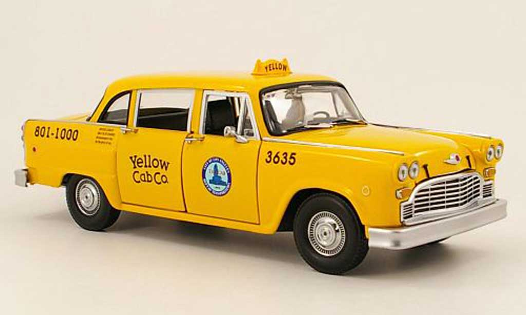 Checker Taxi 1/18 Sun Star los angeles 1981 diecast model cars
