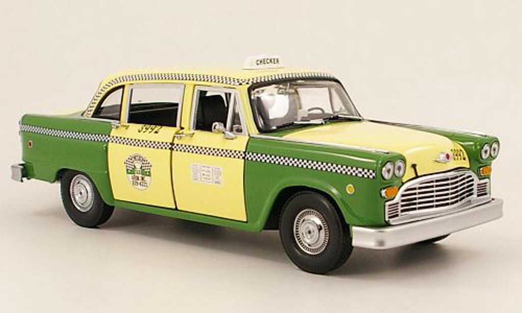 Checker Taxi 1/18 Sun Star chicago 1981 diecast model cars