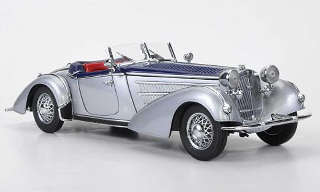 Horch 855 1/18 Sun Star Roadster grey metallisee/ blue 1939 diecast model cars