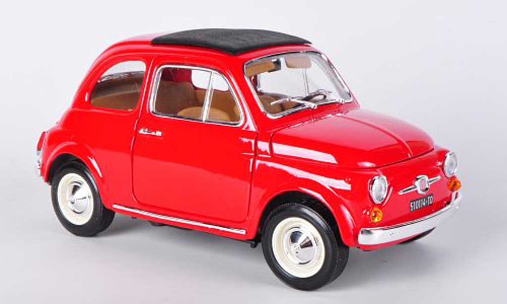 Fiat 500 F 1/18 Burago F red (1:16) 1965 diecast model cars