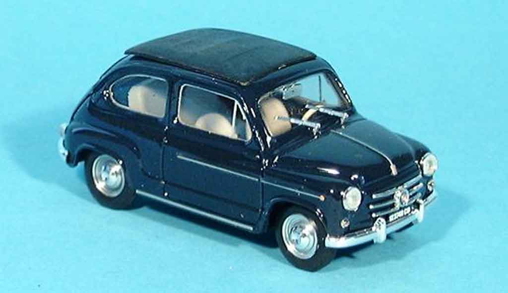 Fiat 600 1/43 Brumm D blue geschlossen 1960 diecast model cars