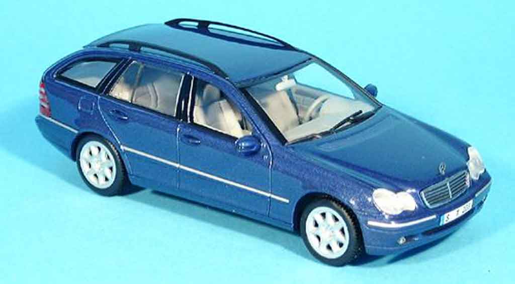 Mercedes Classe C 1/43 Minichamps T Modell blue diecast model cars