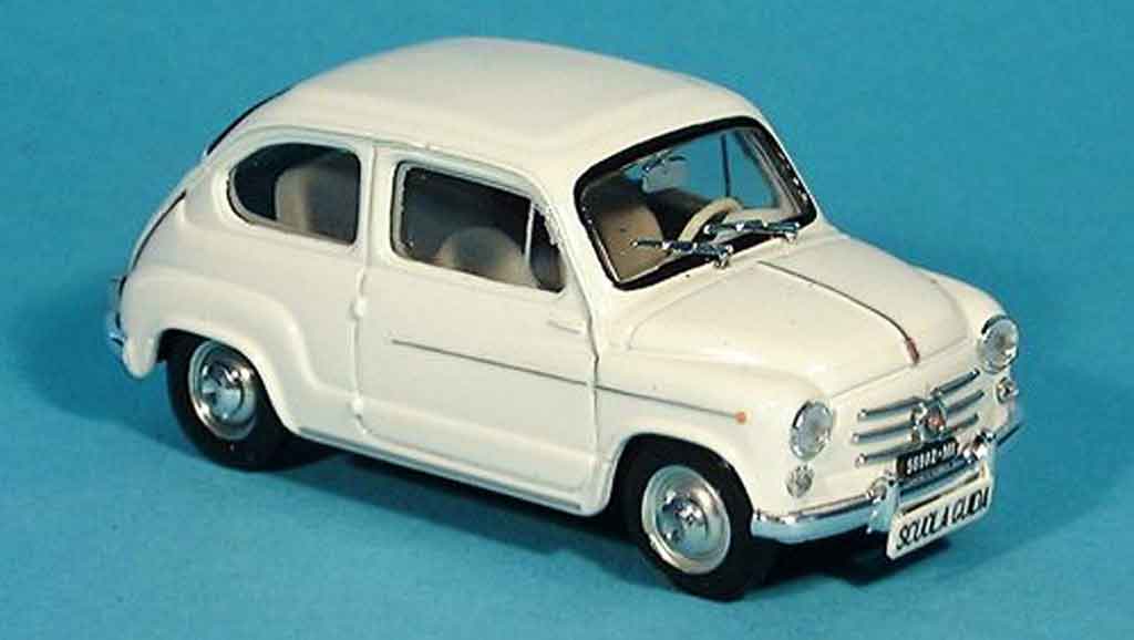Fiat 600 1/43 Brumm D white Scuola Guida 1960 diecast model cars