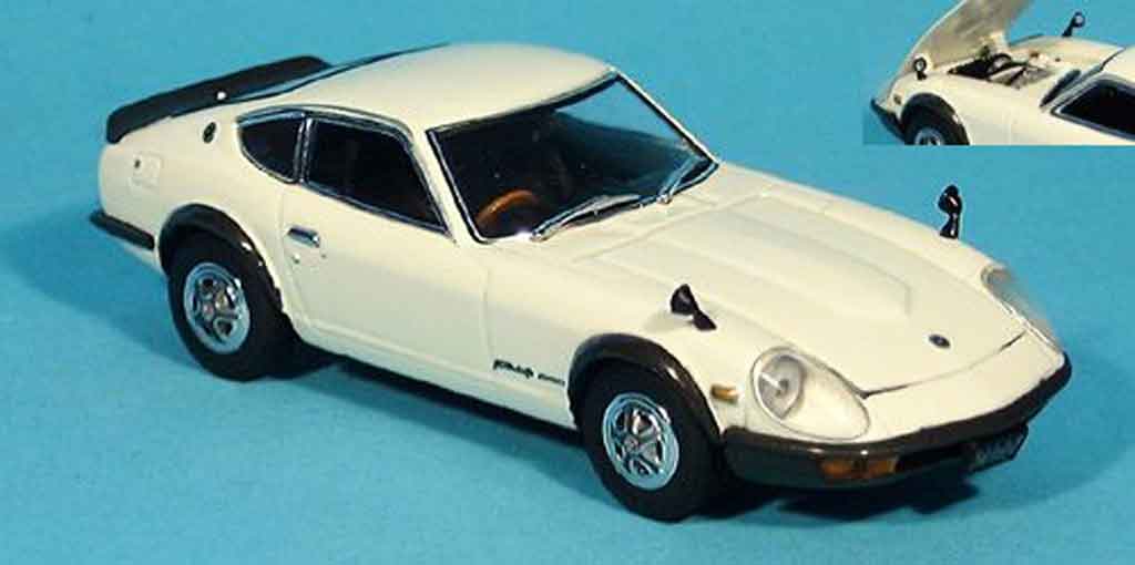 Nissan 240 ZG 1/43 Kyosho ZG Datsun Fairlady white diecast model cars