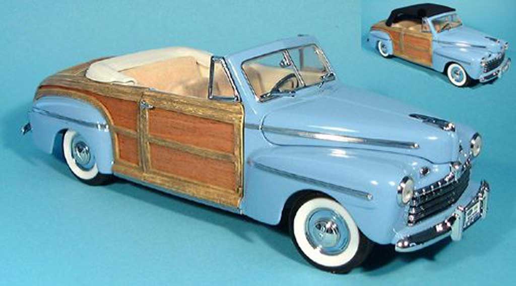 Ford Sportsman 1/18 Yat Ming blue avec stoffdach zum auswechseln 1946 diecast model cars