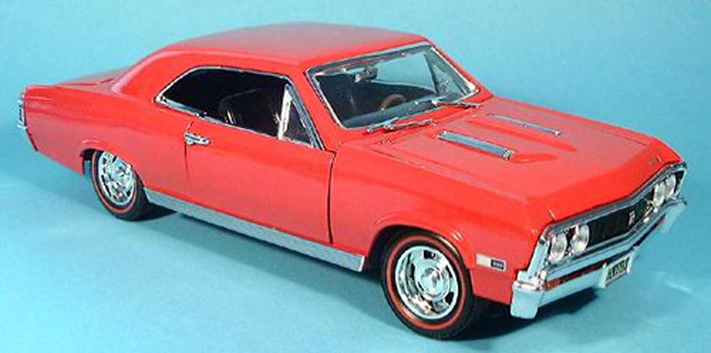 Chevrolet Chevelle 1967 1/18 Motormax 1967 SS396 red diecast model cars