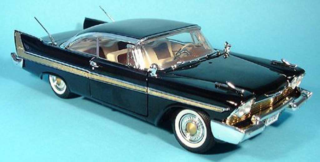 Plymouth Fury 1/18 Motormax black 1958 diecast model cars