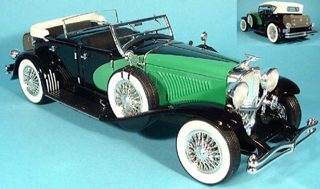 Duesenberg 1934 1/18 Signature cabriolet limousine black/grun diecast model cars