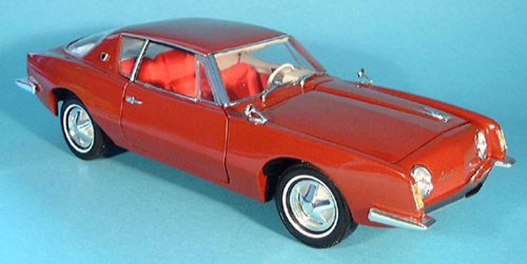 Studebaker Avanti 1/18 Signature red 1963 diecast model cars