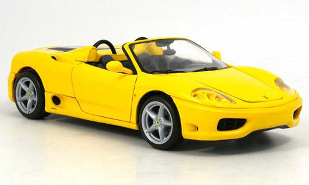 Ferrari 360 Modena 1/18 Hot Wheels Modena spider yellow diecast model cars