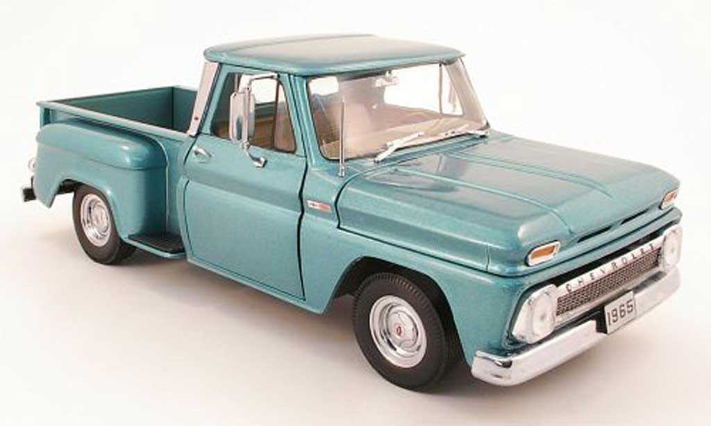 Chevrolet C-10 1/18 Sun Star pick up stepside turkis 1965 diecast model cars