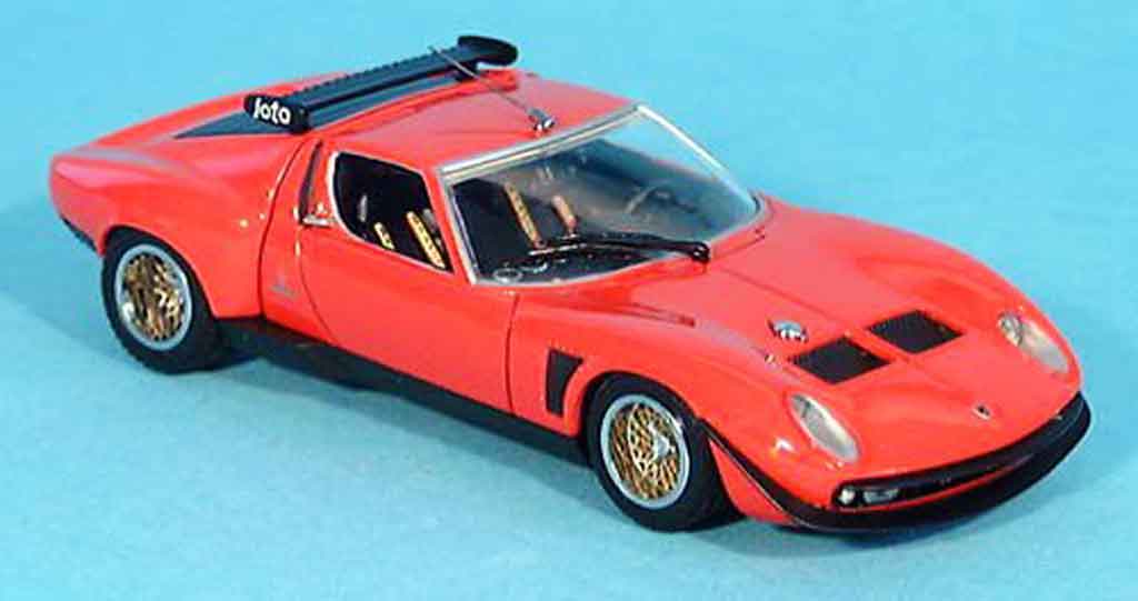 Lamborghini Miura Jota 1/43 Kyosho Jota svr red diecast model cars