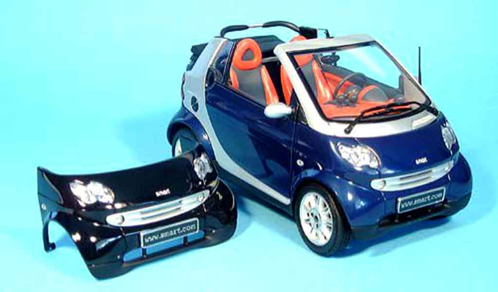 Smart Cabriolet 1/18 Kyosho blue (bodypanel black) diecast model cars