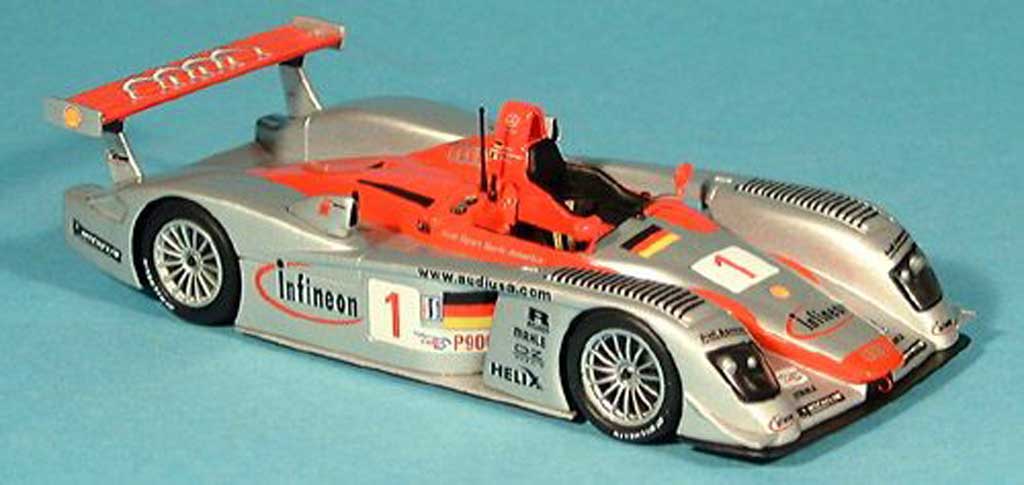 Audi R8 LMS 1/43 Minichamps LMS No.1 Team Sport North America F.Biela / T.Kristensen / E.Pirro 12h Sebring 2002 diecast model cars