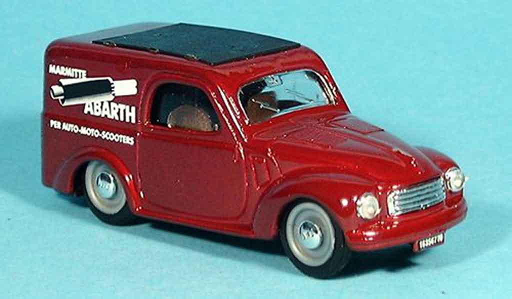 Fiat 500 1/43 Brumm C Topolino red Abarth Lieferwagen 1956 diecast model cars