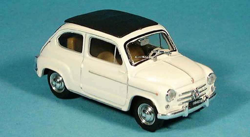 Fiat 600 1/43 Brumm D geschlossen creme 1960 diecast model cars