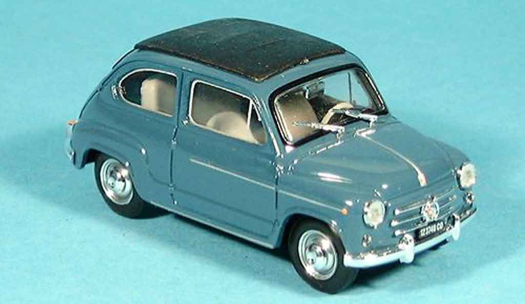 Fiat 600 1/43 Brumm D geschlossen bluegrey 1960 diecast model cars