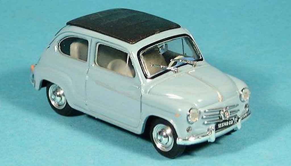 Fiat 600 1/43 Brumm D geschlossen blue 1960 diecast model cars