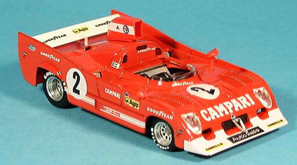 Alfa Romeo 33.3 1975 1/43 Brumm 1975 tt 12 no.2 pescarolo bell sieger 1000 km spa diecast model cars
