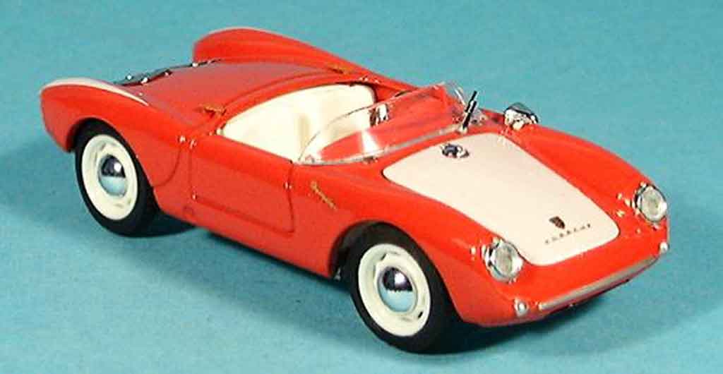 Porsche 550 1954 1/43 Brumm 1954 red white Strassenversion diecast model cars