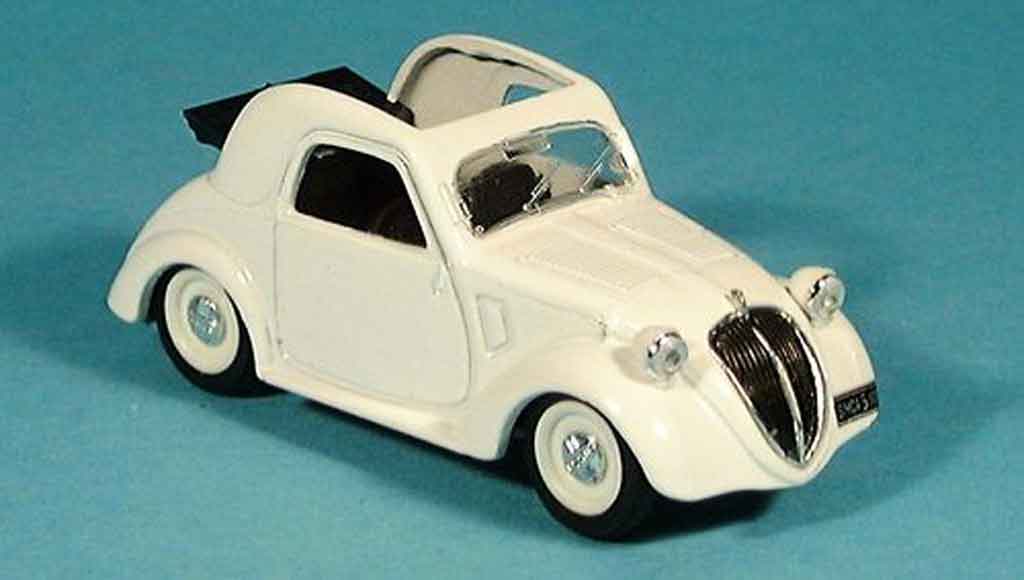 Simca 5 1/43 Brumm white decapotable faltdach 196 diecast model cars