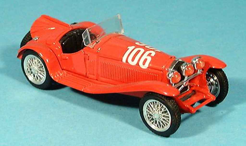 Alfa Romeo 2300 1/43 Brumm mille miglia no.106 red hp 142 1932 diecast model cars