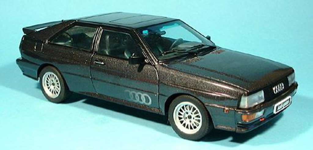 Audi Quattro 1/18 Autoart black 1988 diecast model cars