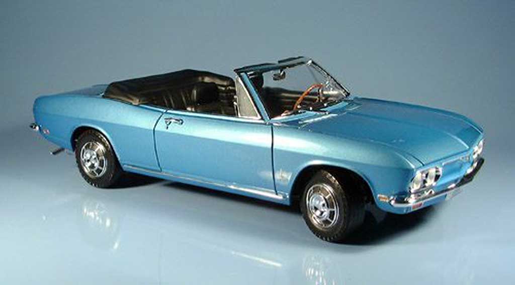 Chevrolet Corvair 1/18 Yat Ming monza blue 1969 diecast model cars