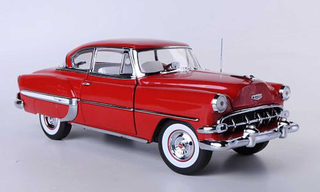 Chevrolet Bel Air 1954 1/18 Sun Star 1954 Hardtop Coupe red diecast model cars