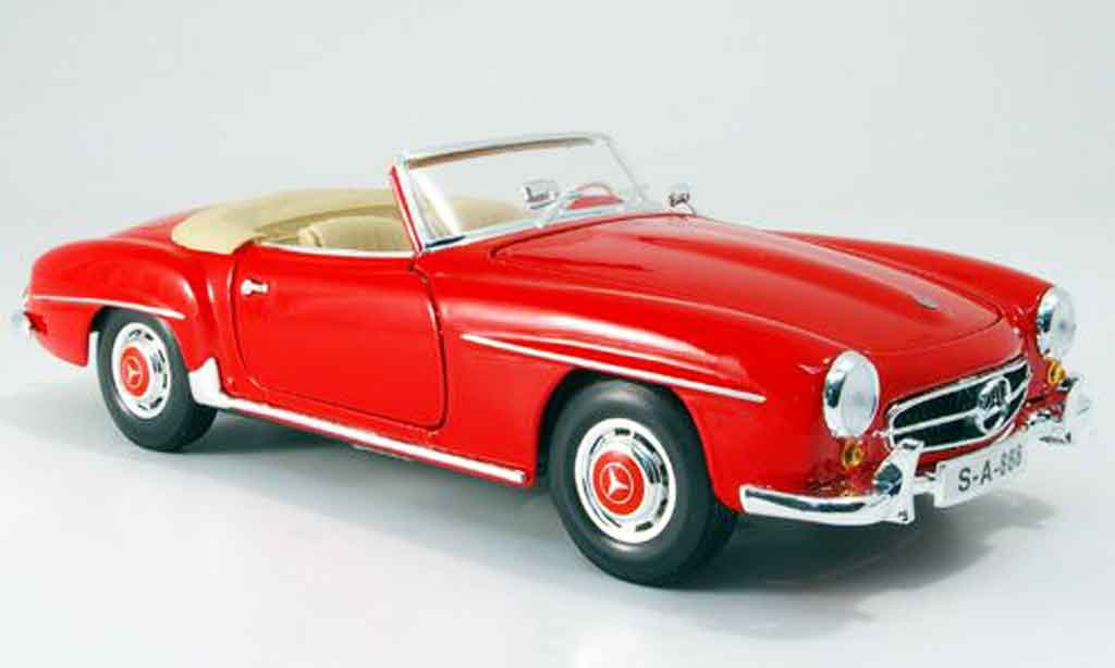 Mercedes 190 SL 1/18 Maisto SL red 1955 diecast model cars