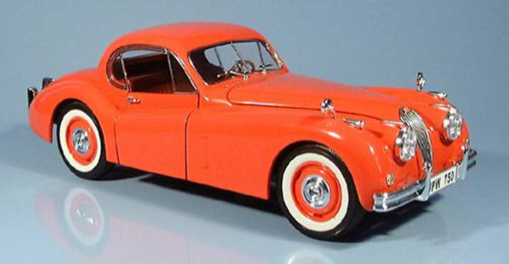 Jaguar XK 120 1/18 Signature 120 red orange 1949 diecast model cars