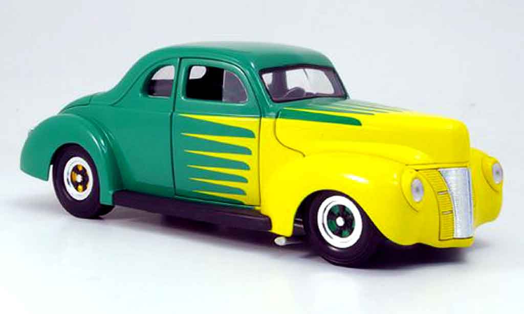 Ford Hot Rod 1/18 Eagle deluxe coupe hot rod grun/yellow 1940 diecast model cars